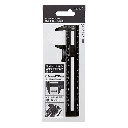 MIDORI CL Slide Ruler 12cm Black