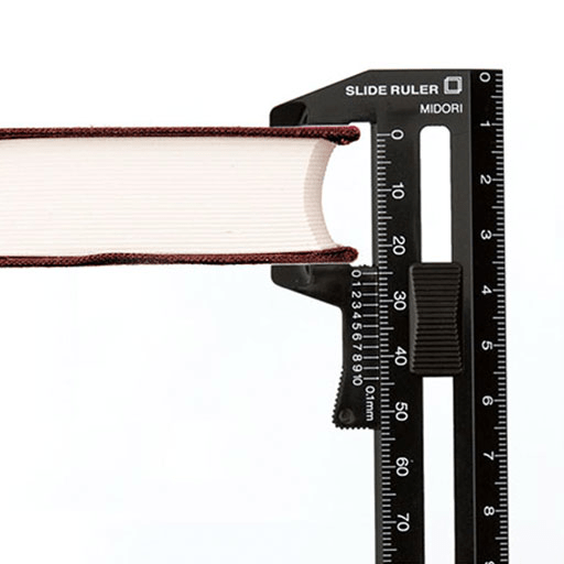 MIDORI CL Slide Ruler 12cm Black