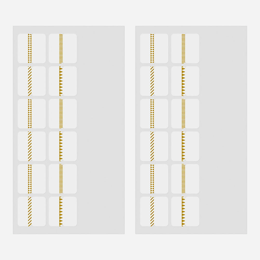 MIDORI Chiratto Index Label Pattern Gold