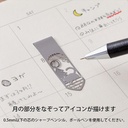 MIDORI Clip Bookmarker Cat & Moon