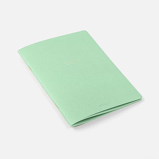 MIDORI Dot Grid 5mm Stapled Notebook A5 x 28 Green