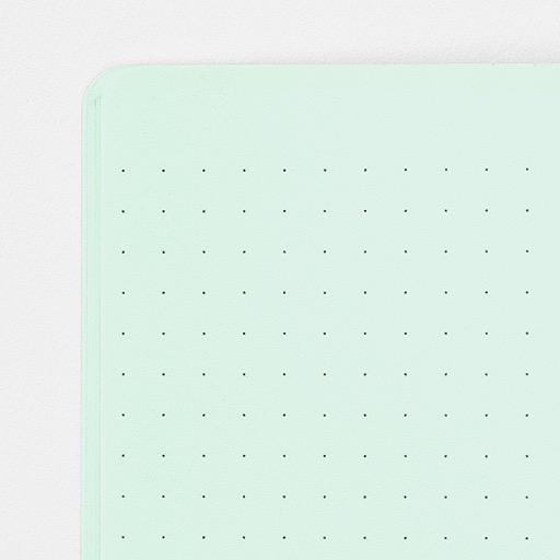 MIDORI Dot Grid 5mm Stapled Notebook A5 x 28 Green