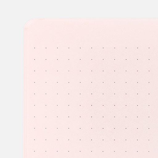 MIDORI Dot Grid 5mm Stapled Notebook A5 x 28 Pink