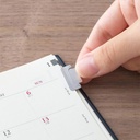 MIDORI Index Clip Chiratto Silver x 8