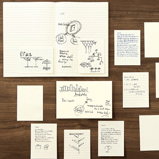 MIDORI MD Lined Sticky Memo Pad A7 x 80