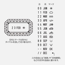 MIDORI Paintable Rotating Date Stamp Frame