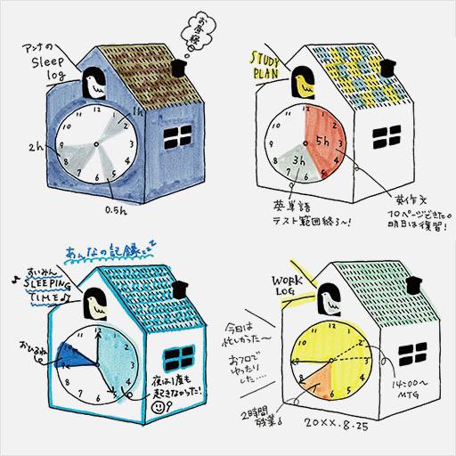 MIDORI Paintable Stamp Clock