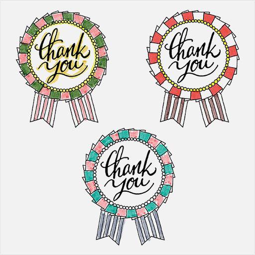 MIDORI Paintable Stamp Rosette