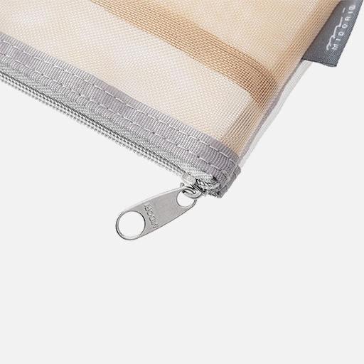 MIDORI Pen & Tool Mesh Pouch Light Brown