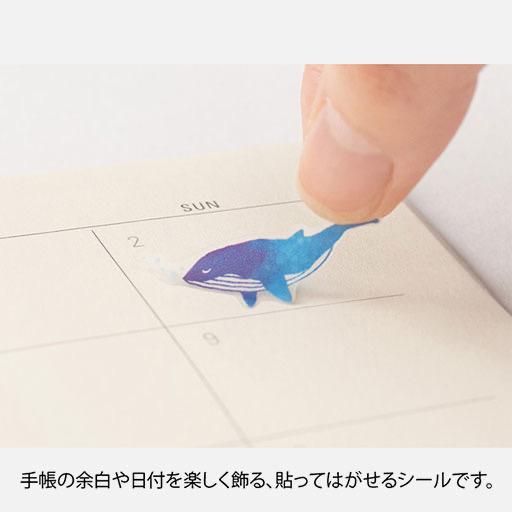 MIDORI Sticker Collection Big Whales
