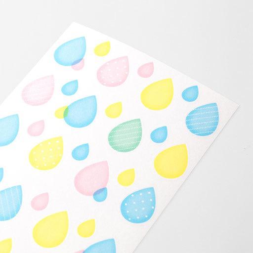 MIDORI Sticker Schedule Semi Transparent Droplets