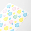 MIDORI Sticker Schedule Semi Transparent Droplets