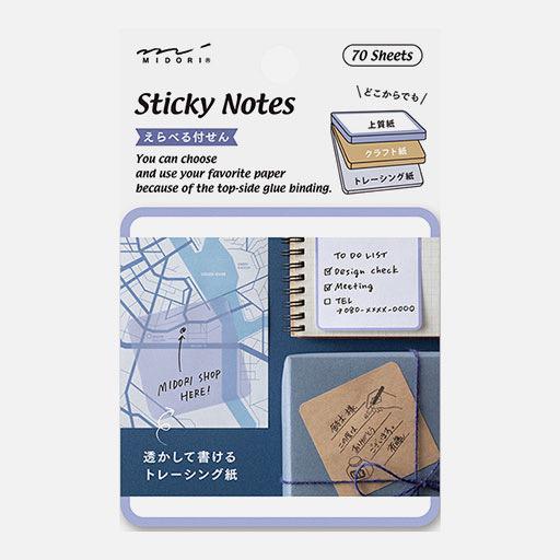 MIDORI Sticky Notes x 70 Blue