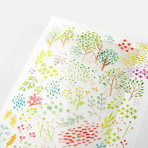 MIDORI Transfer Sticker Watercolor Patterns