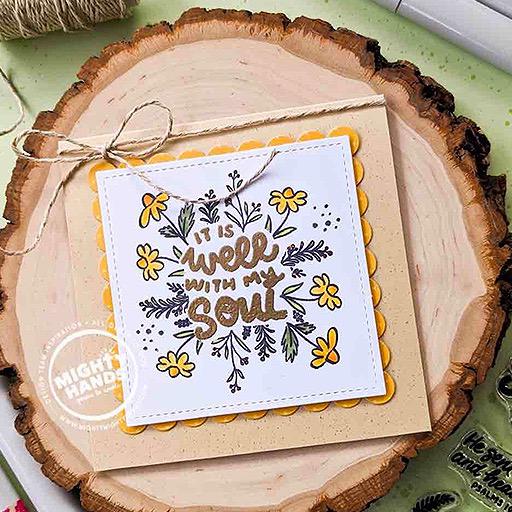 MIGHTY HANDS Clear Stamp 4” x 6” Bless The Lord