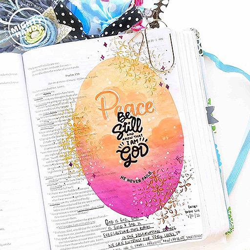 MIGHTY HANDS Clear Stamp 4” x 6” Bless The Lord