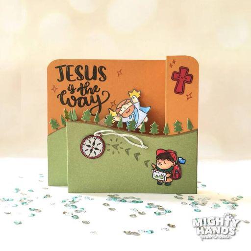 MIGHTY HANDS Clear Stamp 4” x 6” God Guides