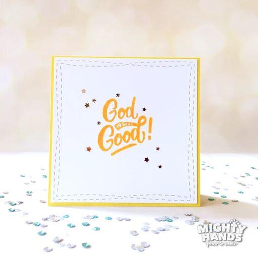 MIGHTY HANDS Clear Stamp 4” x 6” God Is Good