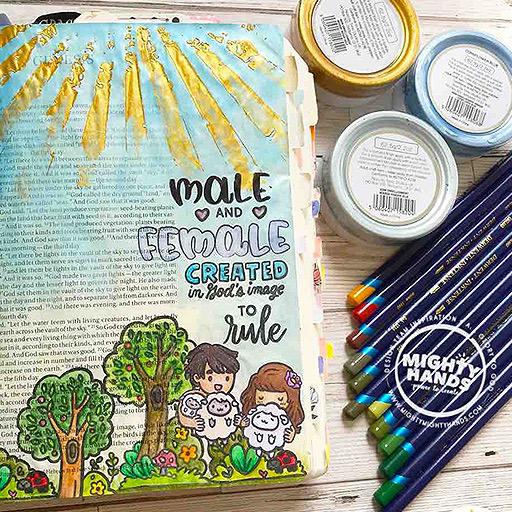 MIGHTY HANDS Clear Stamp 4” x 6” In His Image