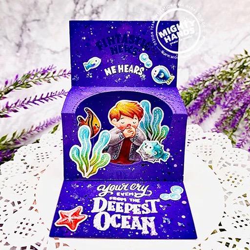 MIGHTY HANDS Clear Stamp 4” x 6” Jonah