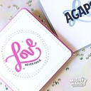 MIGHTY HANDS Clear Stamp 4” x 6” Love Words