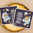 MIGHTY HANDS Clear Stamp 4” x 6” Rest In His Love