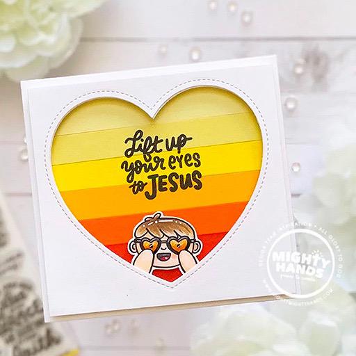 MIGHTY HANDS Clear Stamp 4” x 6” See Jesus