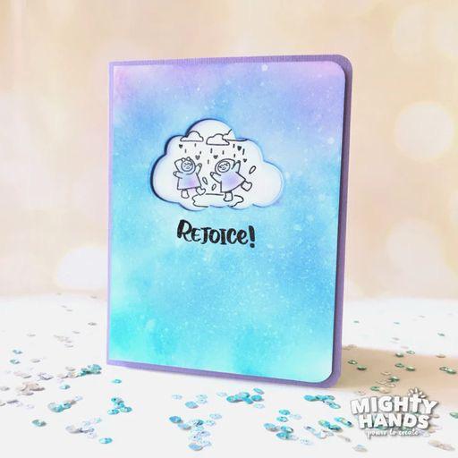 MIGHTY HANDS Clear Stamp 4” x 6” Showers Of Blessing