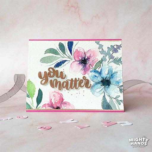 MIGHTY HANDS Clear Stamp 4” x 6” You Are Loved