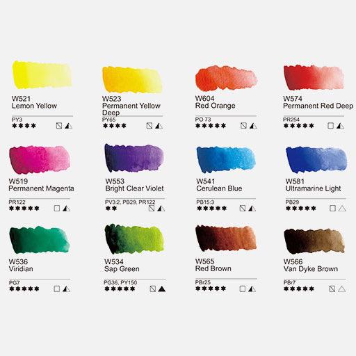 MIJELLO Mission Gold Watercolor Pan Palette Set x 12