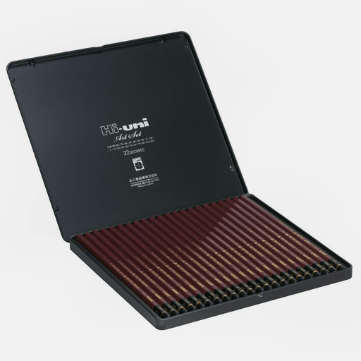 MITSUBISHI Hi-Uni Graphite Pencil Art Set x 22