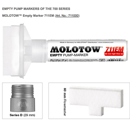 MOLOTOW Empty Pump Marker 60mm