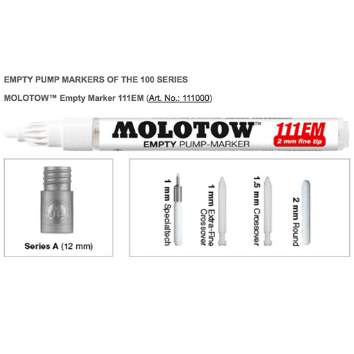 MOLOTOW Empty Pump Marker Round 2mm