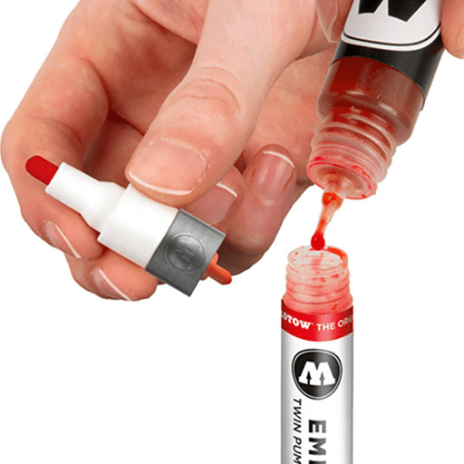 MOLOTOW Empty Pump Round Marker 1.5mm/4mm