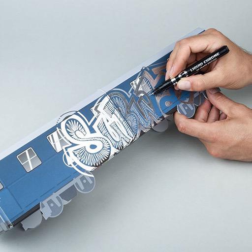 MOLOTOW Liquid Chrome Calligraphy Marker 3mm