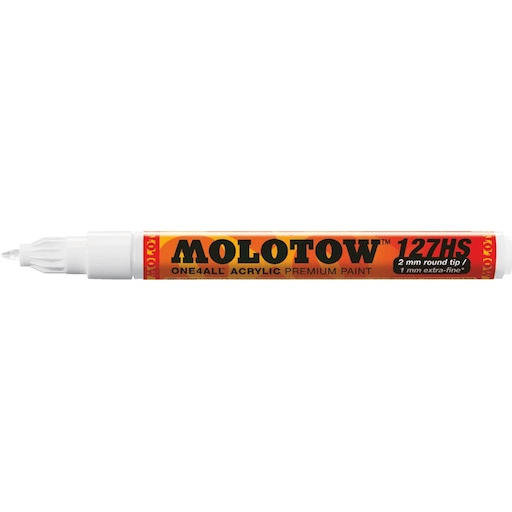 MOLOTOW One4All Acrylic Marker 1mm 160 Signal White