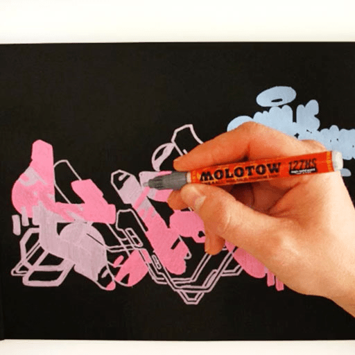MOLOTOW One4All Acrylic Marker 2mm 201 Lilac Pastel