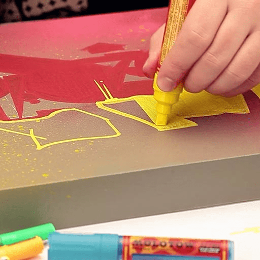 MOLOTOW One4All Acrylic Marker 8mm 006 Zinc Yellow