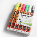 MOLOTOW One4All Acrylic Pump Marker 4mm Neon Set x 6