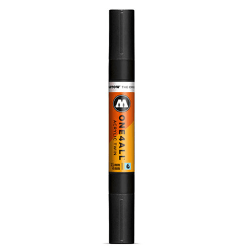MOLOTOW One4All Acrylic Twin Marker 1.5mm / 4mm 180 Signal Black