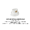 MOLOTOW Spray Paint Cap Outline Special (White & Gold)