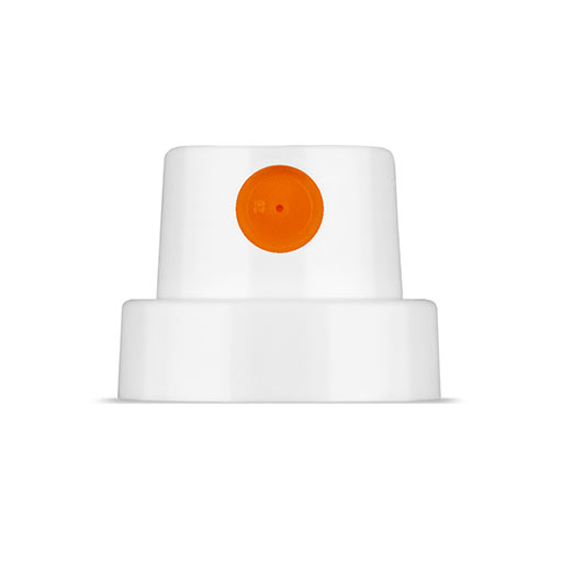 MOLOTOW Spray Paint Cap Silent Fat (White & Orange)