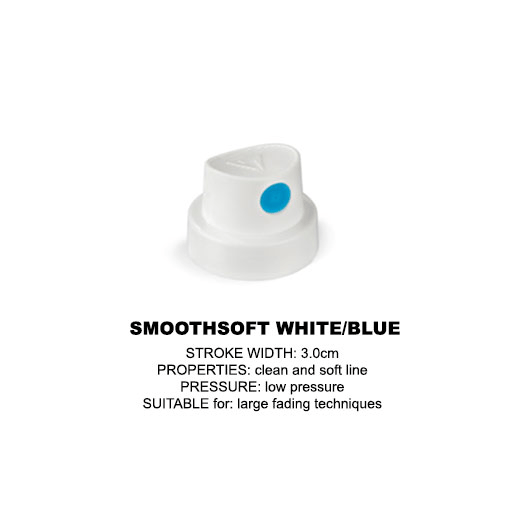 MOLOTOW Spray Paint Cap Smooth Soft (White & Blue)
