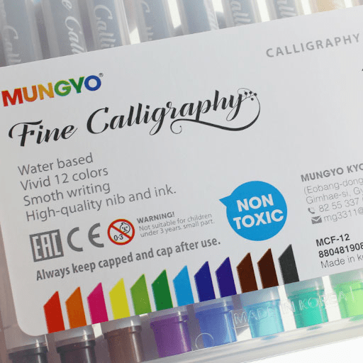 MUNGYO Calligraphy Pen Set x 12