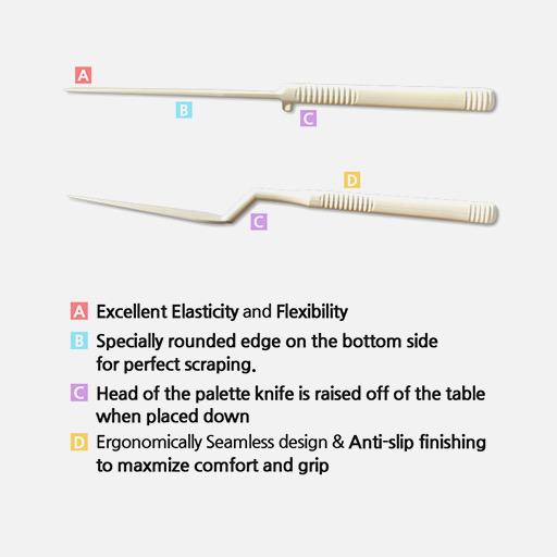 MUNGYO Plastic Palette Painting Knife Set x 6