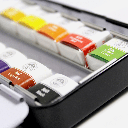 MUNGYO Professional Watercolor Paint 1/2 Pan Set x 12