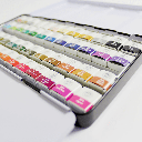 MUNGYO Professional Watercolor Paint 1/2 Pan Set x 48