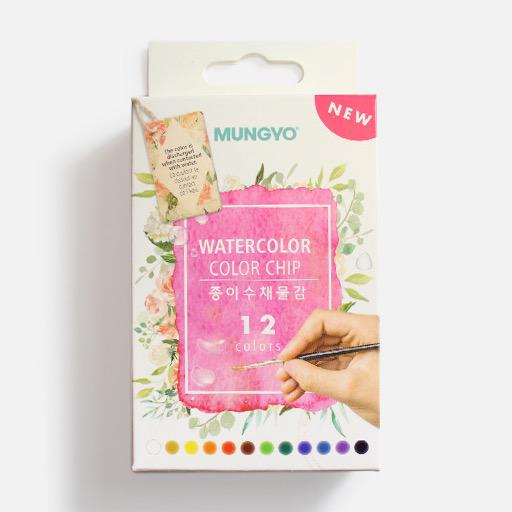 MUNGYO Watercolor Color Chip Set x 12