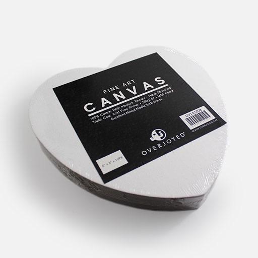 OVJ Heart Cotton Canvas Board 280gsm 8” x 10