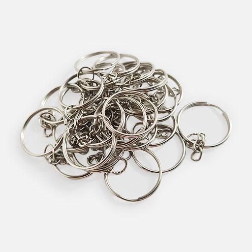 OVJ Silver Key Ring 25mm x 25